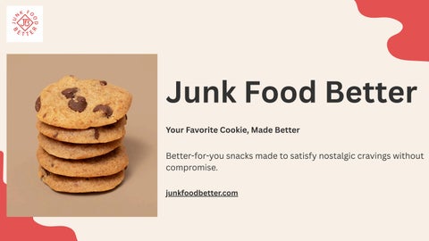 Junk Food Better – Delicious Better-for-You Cookies & Snacks