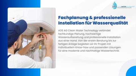 Fachplanung & professionelle Installation für Wasserqualität
