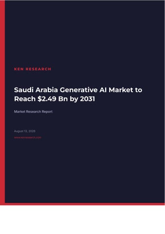 Saudi Arabia Generative AI Market to Reach $2.49 Bn by 2031