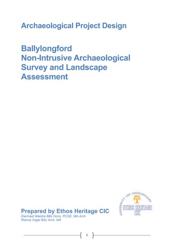 Archaeological Project Design Ballylongford