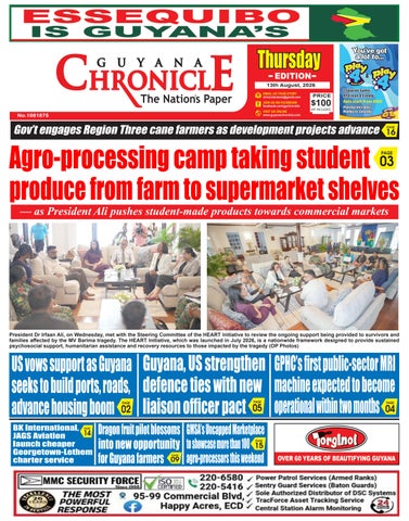 Guyana Chronicle E-Paper 13-08-2026