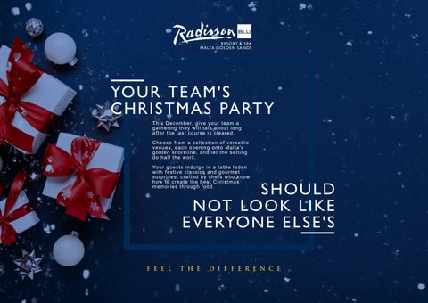 Radisson Blu Malta Golden Sands Christmas Events 2026-2027