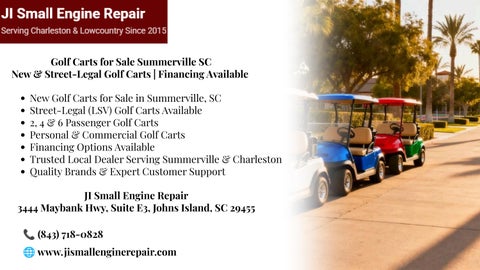 Golf Carts for Sale Summerville Sc