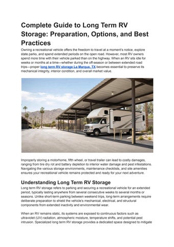 Complete Guide to Long Term RV Storage_ Preparation, Options, and Best Practices