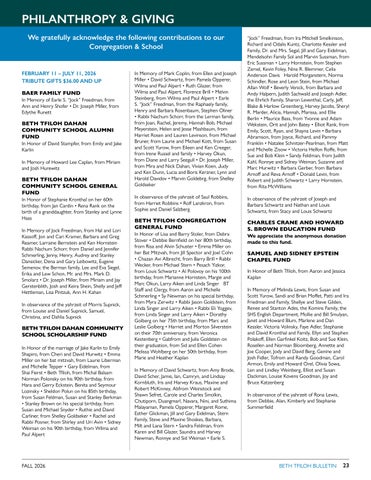 Beth Tfiloh Dahan Community School & Congregation 灯饰目录 · Bulletin Fall 2026 - pages 第 23 页