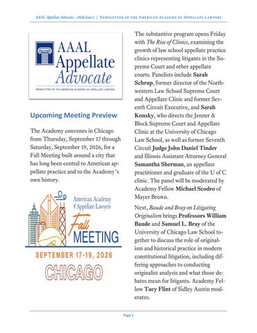 AAAL Appellate Advocate Newsletter-2026 Issue 1