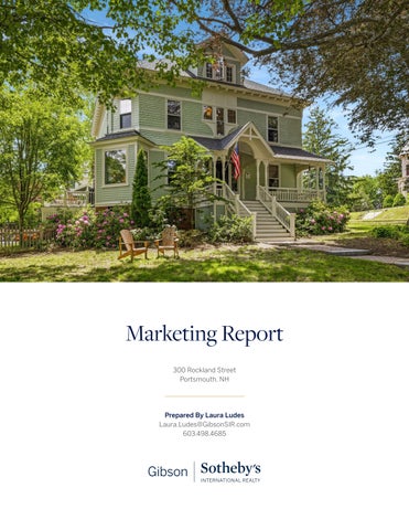 300 Rockland Street _ Marketing Report
