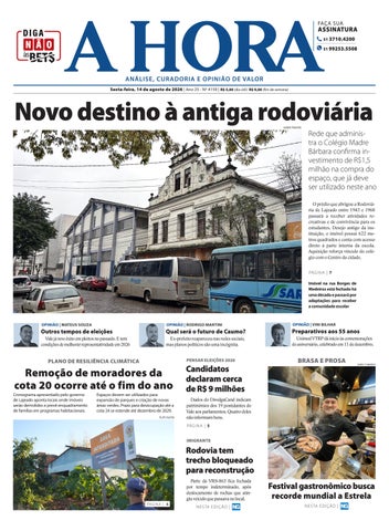A Hora – 14/08/2026