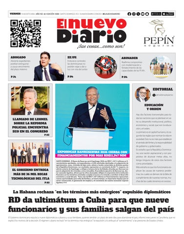 EL NUEVO DIARIO 14-08-2026