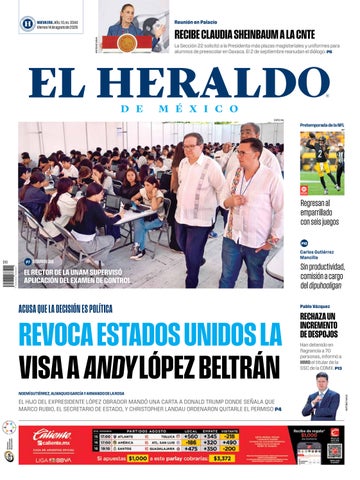 Edición impresa. Jueves 14 de agosto de 2026
