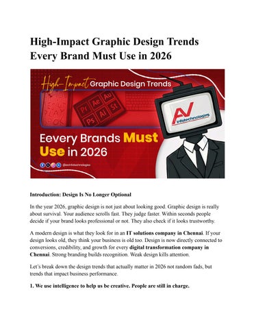 High-Impact Graphic Design Trends Every Brand Must Use in 2026