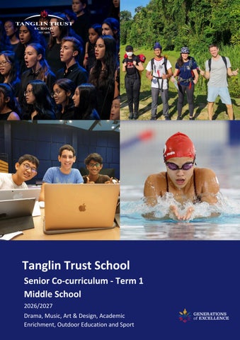 Middle School Co-curriculum: Term 1, 2026-27
