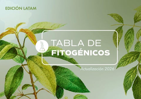 Tabla de Fitogénicos nutriNews LATAM 2026