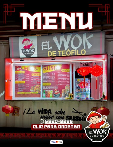 Menu - Wok de Teofilo
