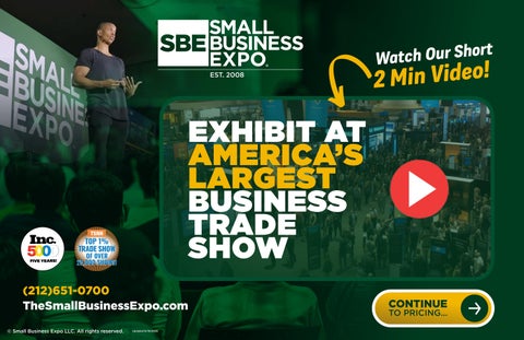 Small Business Expo Exhibitor Rates & Information