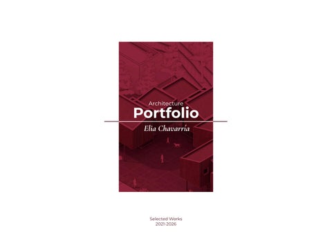 Elia Chavarría-Architecture Portfolio