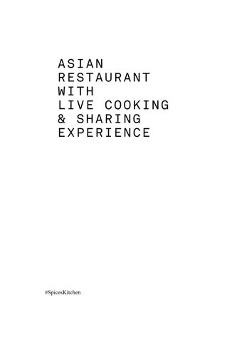 Spices Kitchen & Terrace | Speisekarte / Menu DE & EN