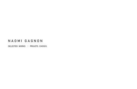 Naomi Gagnon - Portfolio