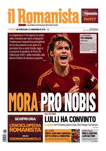 Il Romanista del 17 agosto 2026