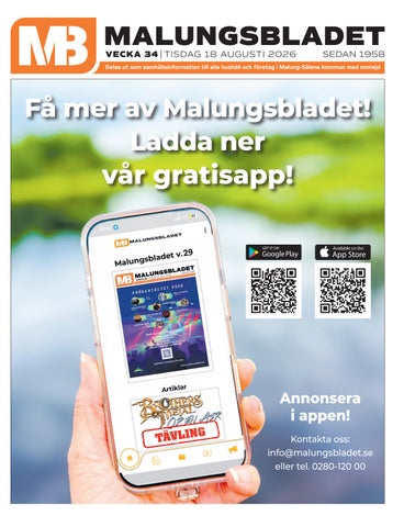 Malungsbladet v.34 2026