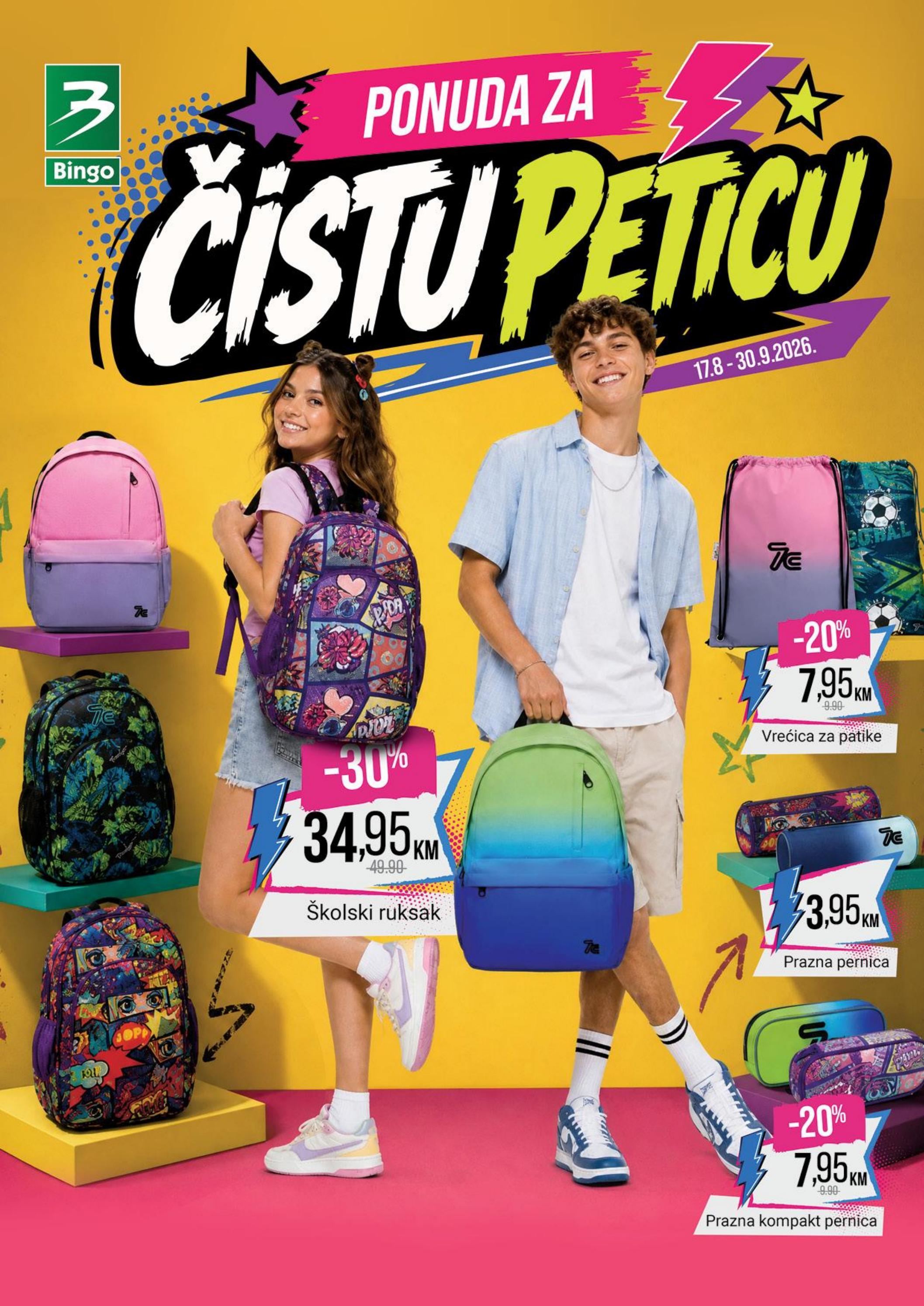Ponuda za čistu peticu 17.8 – 30.9.2026. · Federacija BiH · naslovna strana