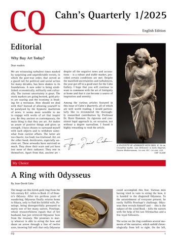 Cahn's Quarterly 1/2025 - English Edition