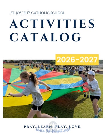 2026-27 Student Activities Catalog