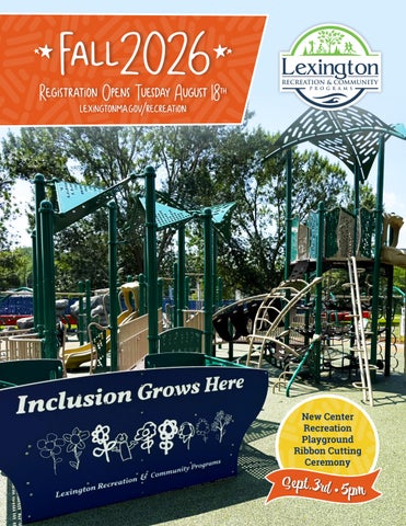 Lexington MA Recreation Fall 2026 | Youth, Adult & Family Classes