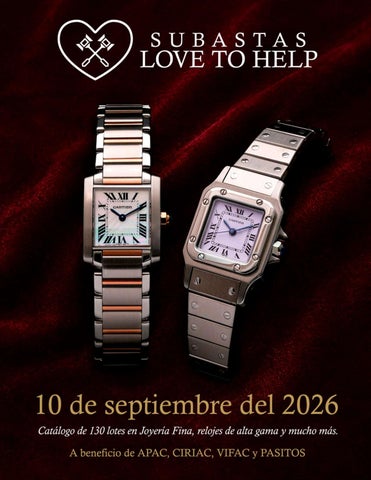 Catálogo de Subasta : 10 de Septiembre de 2026 | Joyería Fina y Relojes de Alta Gama