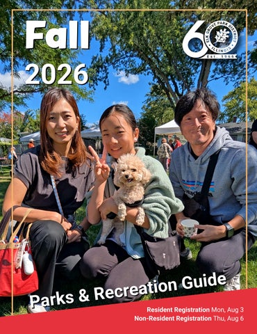 Fall 2026 Parks & Recreation Guide 