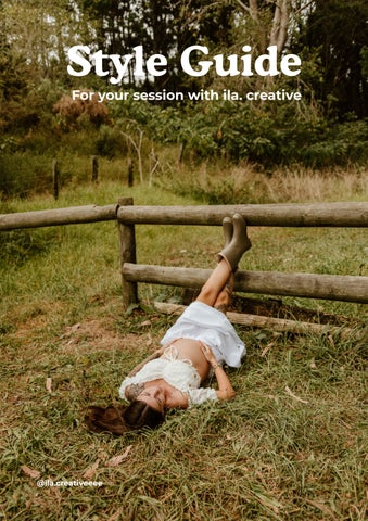 Style Guide by ila. creative