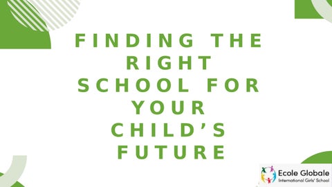 Finding the Right School for Your Child’s Future