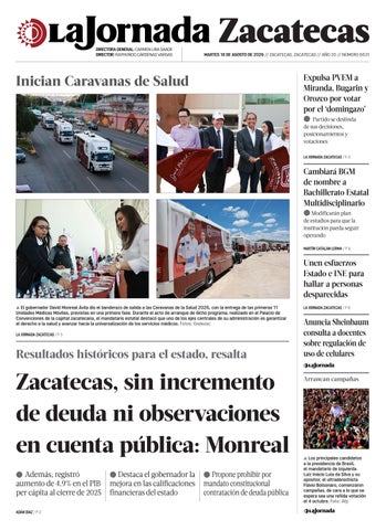 La Jornada Zacatecas 18 de Agosto de 2026