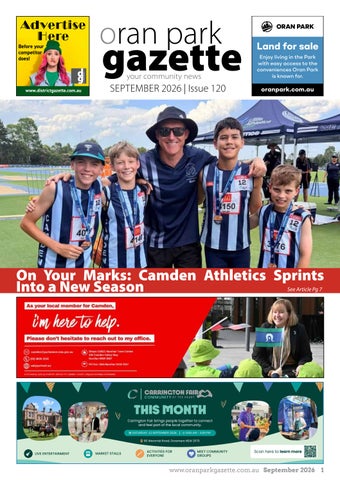ORAN PARK GAZETTE SEPTEMBER 2026
