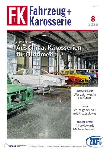 Fahrzeug+Karosserie 08/26 Vorschau