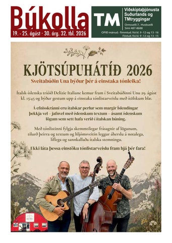 Búkolla 19.-25. ágúst 2026