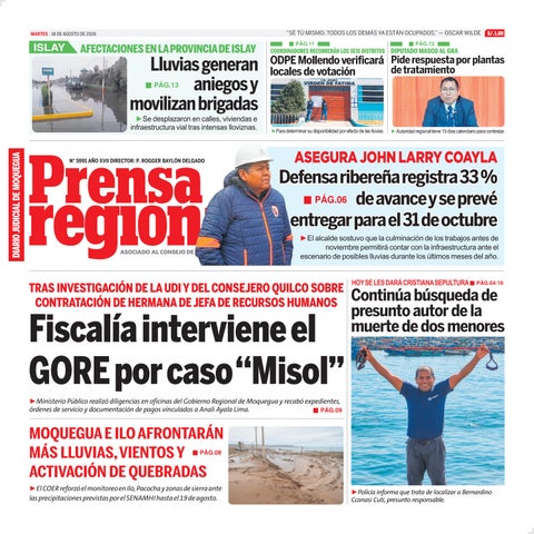 La Prensa Regional – Martes 18 de agosto de 2026
