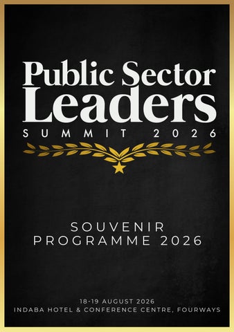 Public Sector Leaders Summit 2026 cover
