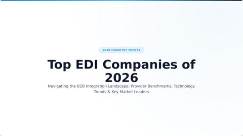 Top EDI Companies of 2026: Infocon Systems & Leading EDI Providers