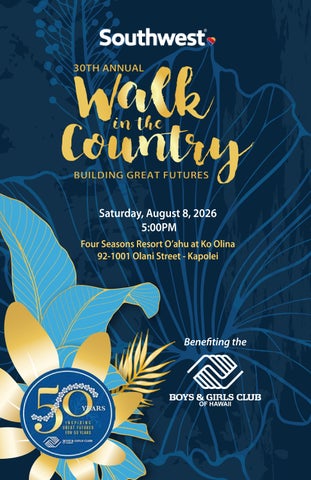 BGCH Walk in the Country 2026 Program