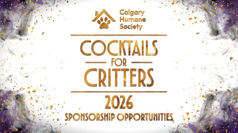 Cocktails for Critters 2026 Sponsorship Deck