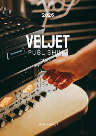 Veljet Publishing Syyskatalogi 2026