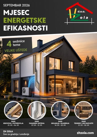 Septembar 2026: Mjesec energetske efikasnosti
