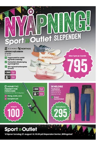 Sport Outlet - nyåpning Slependen