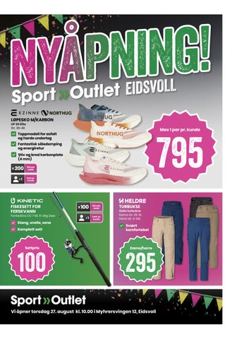 Sport Outlet - nyåpning Eidsvoll
