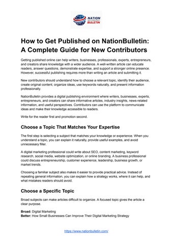 How to Get Published