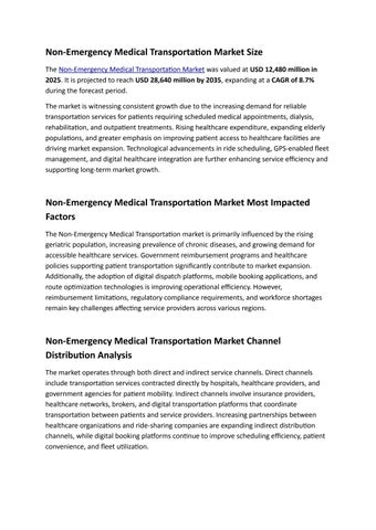 Non-Emergency Medical Transportation Market 