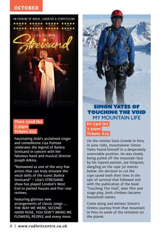The Radlett Centre Season 灯饰手册 October - January 第 8 页