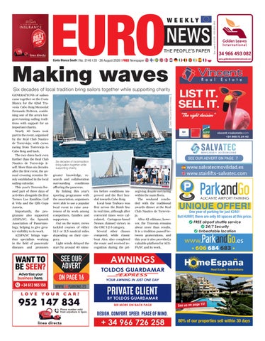 Costa Blanca South 20 – 26 August 2026 Issue 2146