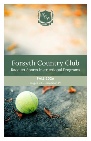 Fall Tennis Booklet 2026 